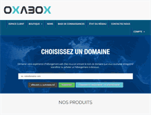 Tablet Screenshot of oxabox.com